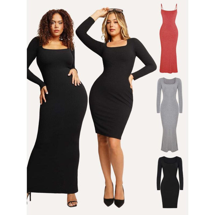 Stylish Built-In Shapewear Modal Soft Lounge Dress - It's Comfortable