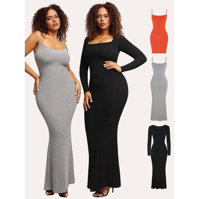 Stylish Built-In Shapewear Modal Soft Lounge Dress - It's Comfortable