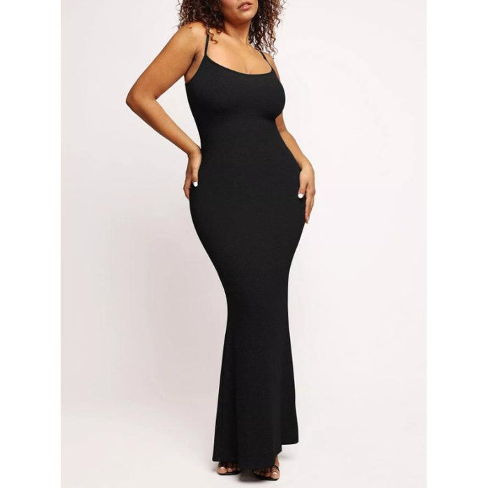 Stylish Built-In Shapewear Modal Soft Lounge Dress - It's Comfortable