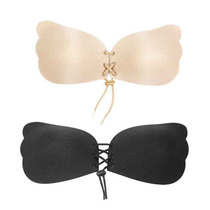 Push up Adjustable Strapless Non-Slip Front Open Invisible Silicone