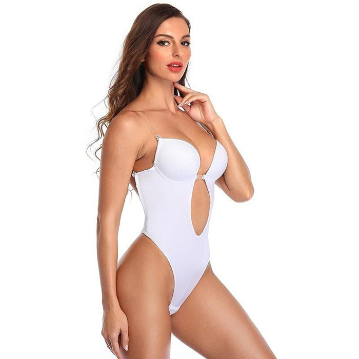 V-Neck Strapless Backless Bodysuit Shapewear