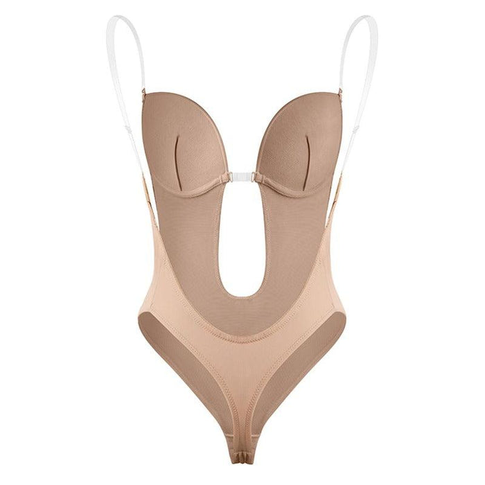 V-Neck Strapless Backless Bodysuit Shapewear