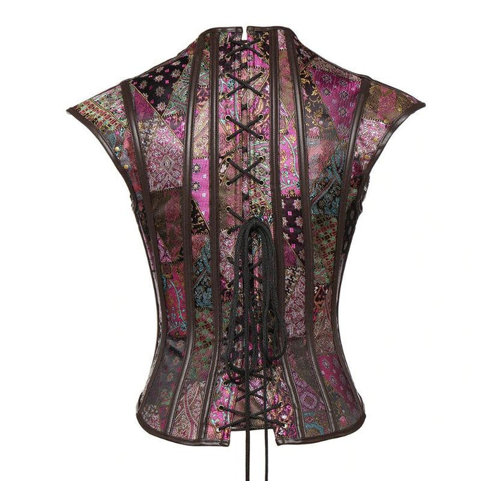 Steel Boned Corset Punk – Adjustable Lace-Up Waist Shaper